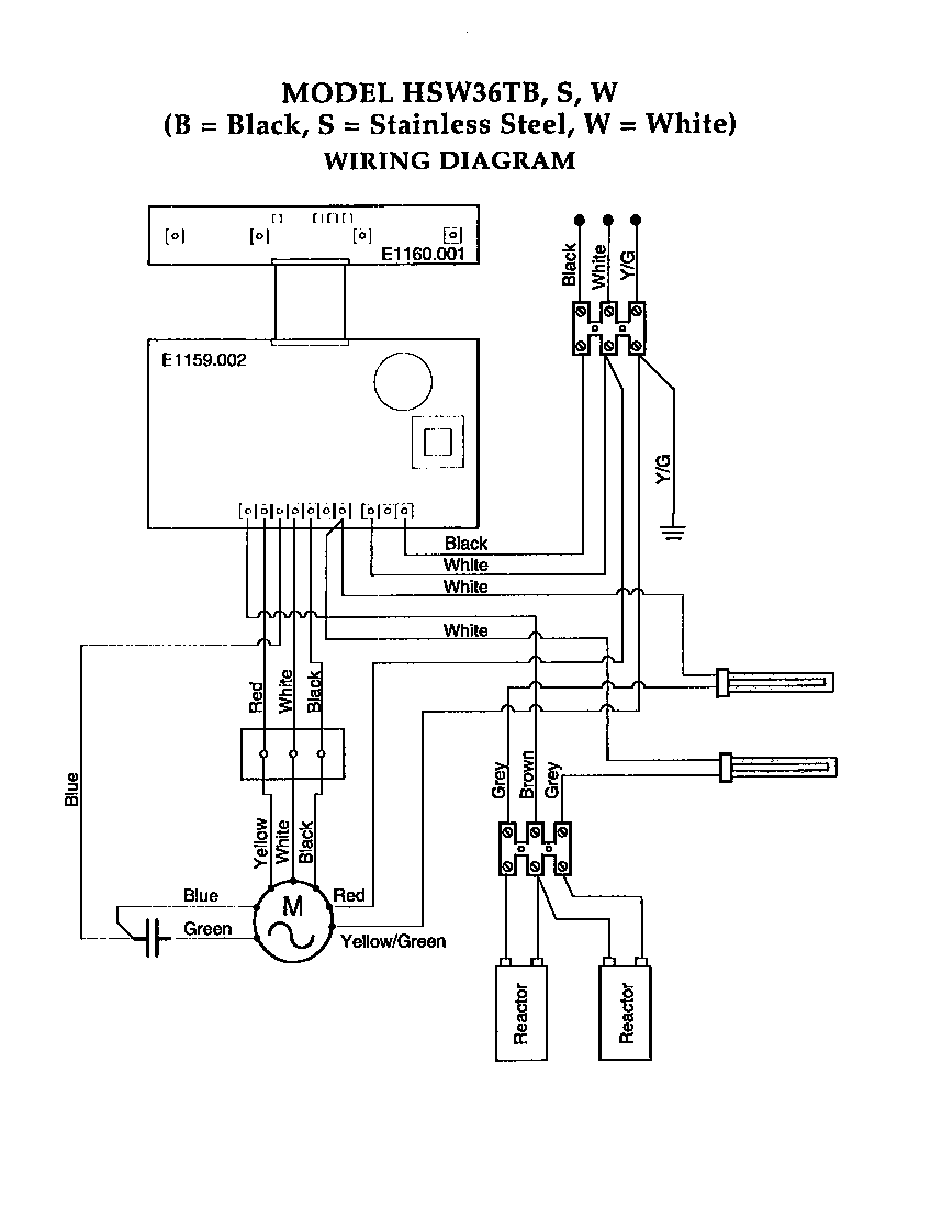 WIRING DIAGRAM Diagram & Parts List for Model hsw ... kitchen stove wiring diagram 