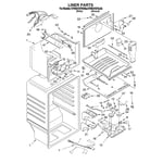 KitchenAid KTRS21KFWH00 top-mount refrigerator parts ...