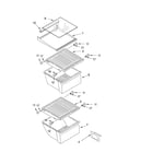 Whirlpool ED22GWXFT05 side-by-side refrigerator parts | Sears PartsDirect