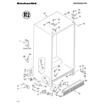 KitchenAid KSRA22KKSS02 sidebyside refrigerator parts Sears PartsDirect