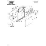Roper RUD4500MQ0 dishwasher parts | Sears Parts Direct roper dishwasher diagram 