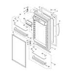 KitchenAid KBRC36FMS01 bottom-mount refrigerator parts ...