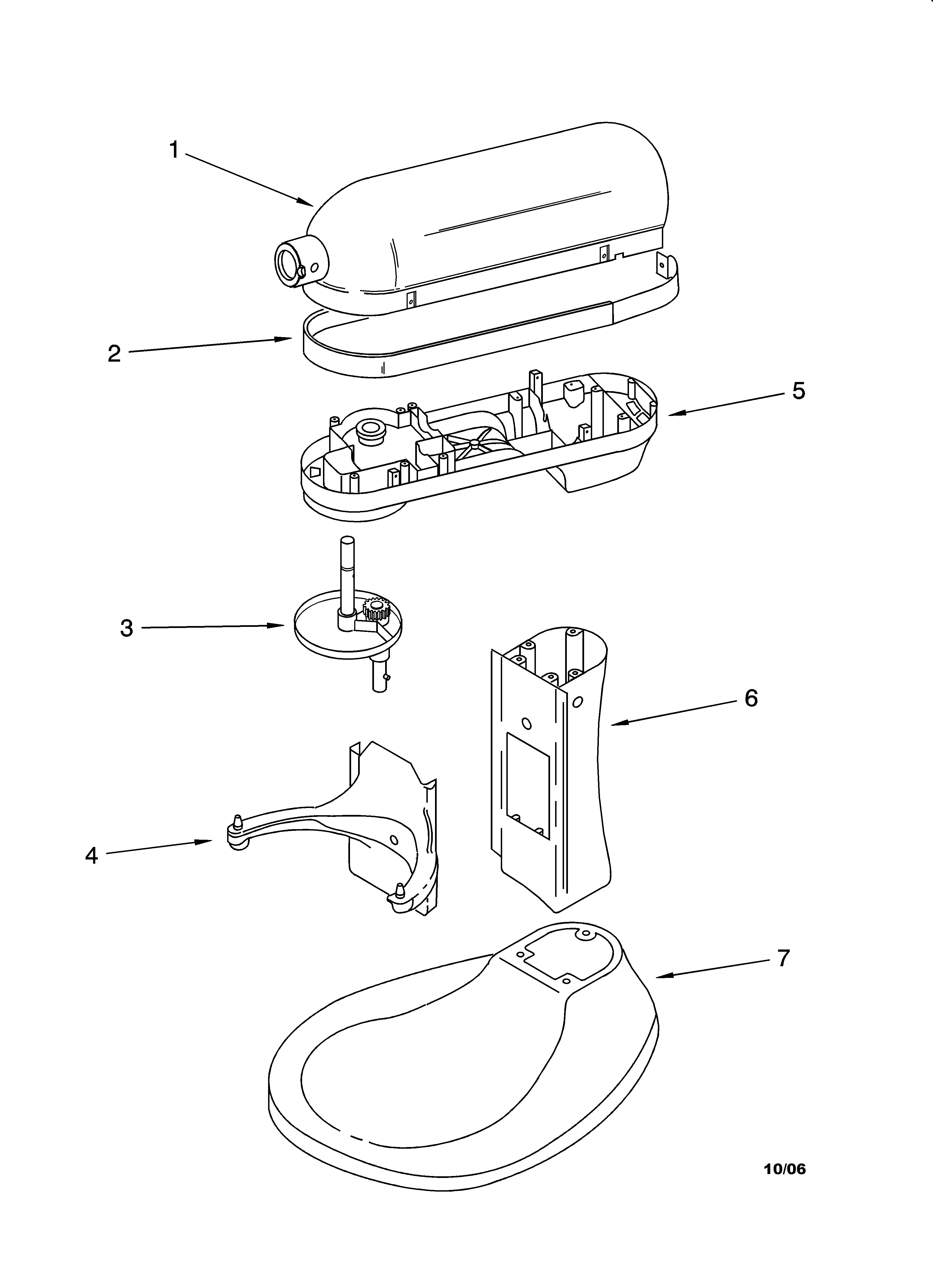 Kitchenaid 6 Qt Mixer Parts Diagram Review Home Co