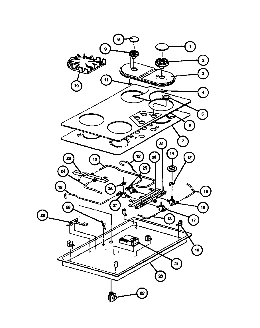 Looking For Modern Maid Model Pgt130ud P1131463nd Gas Cooktop