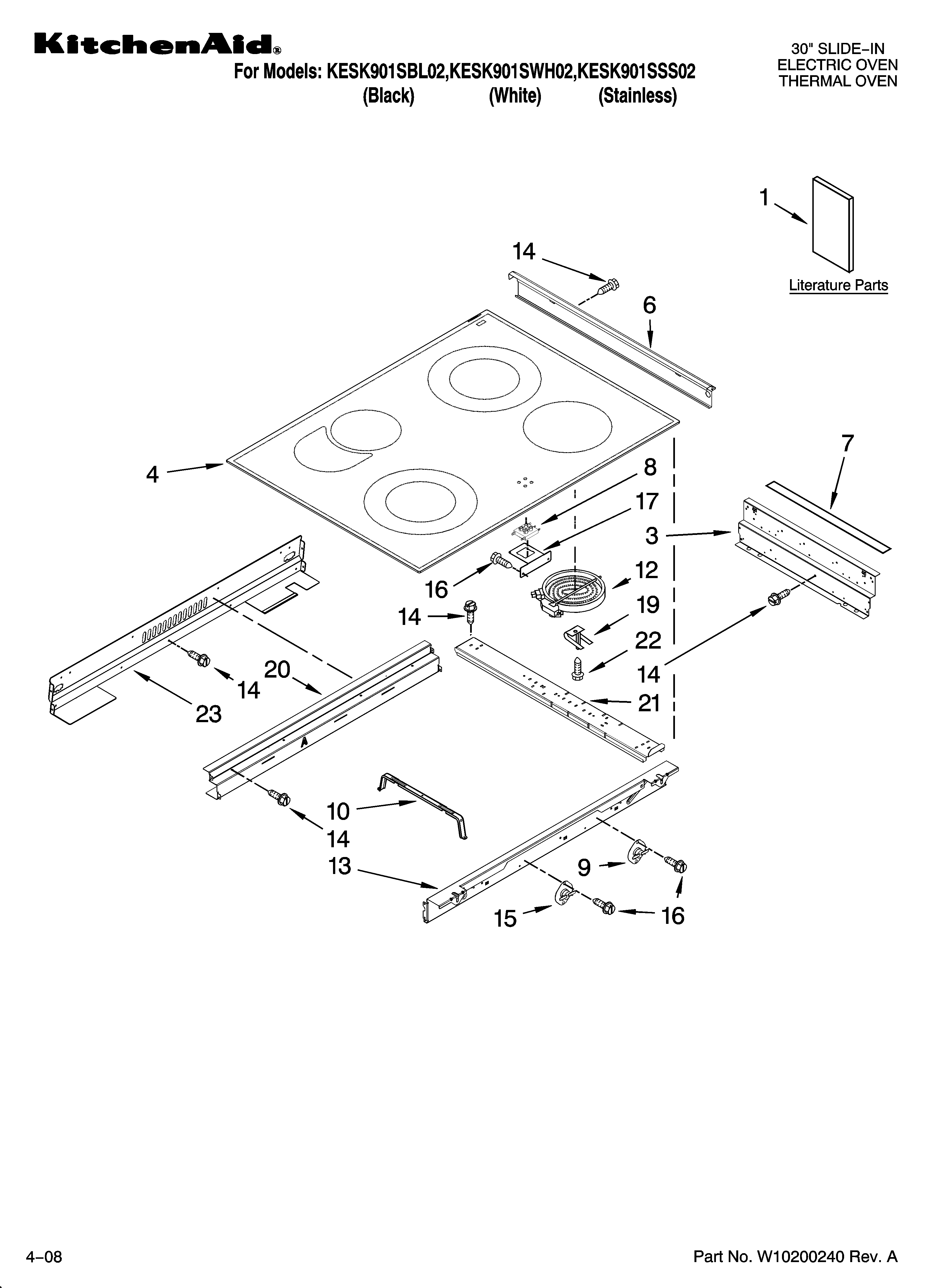 Looking For Kitchenaid Model Kesk901sbl02 Electric Range Repair