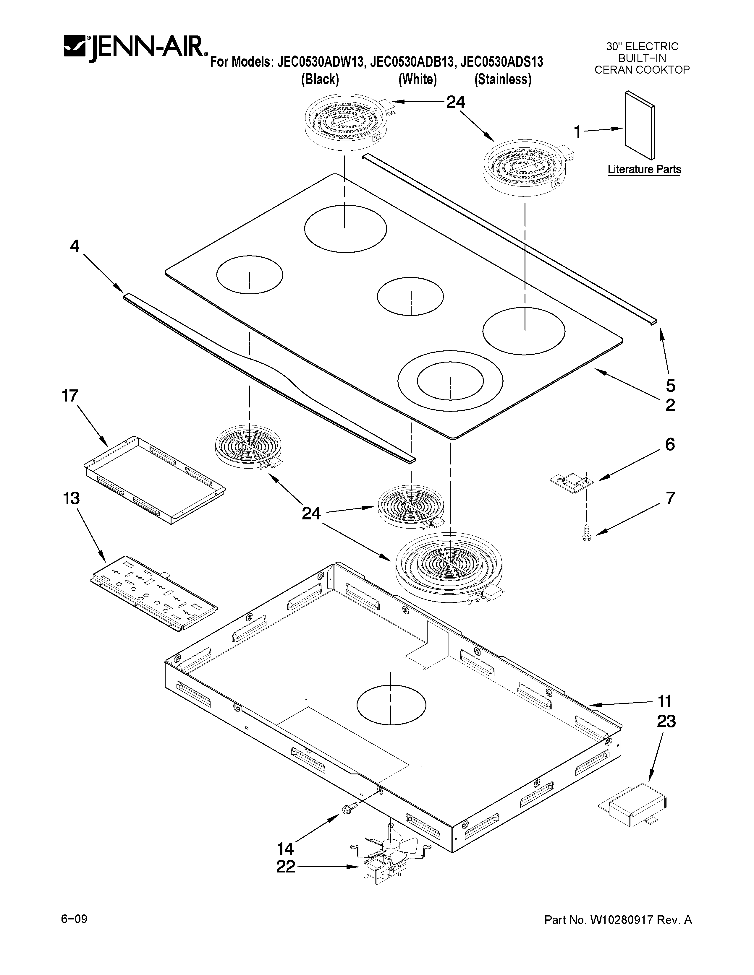 Looking For Jenn Air Model Jec0530adb13 Electric Cooktop Repair