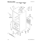 KitchenAid KBRS20EVWH2 bottom-mount refrigerator parts ...