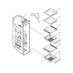 Whirlpool 3WSC19D4XY01 side-by-side refrigerator parts | Sears PartsDirect