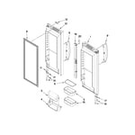 KitchenAid KFCS22EVMS7 bottom-mount refrigerator parts ...