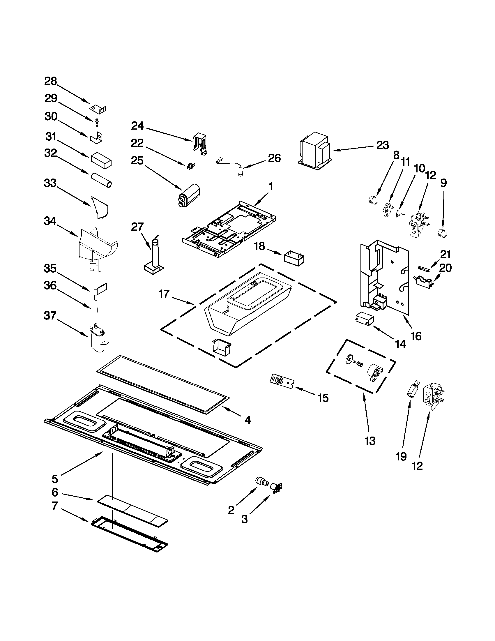 30 Whirlpool Microwave Parts Diagram - Wiring Database 2020