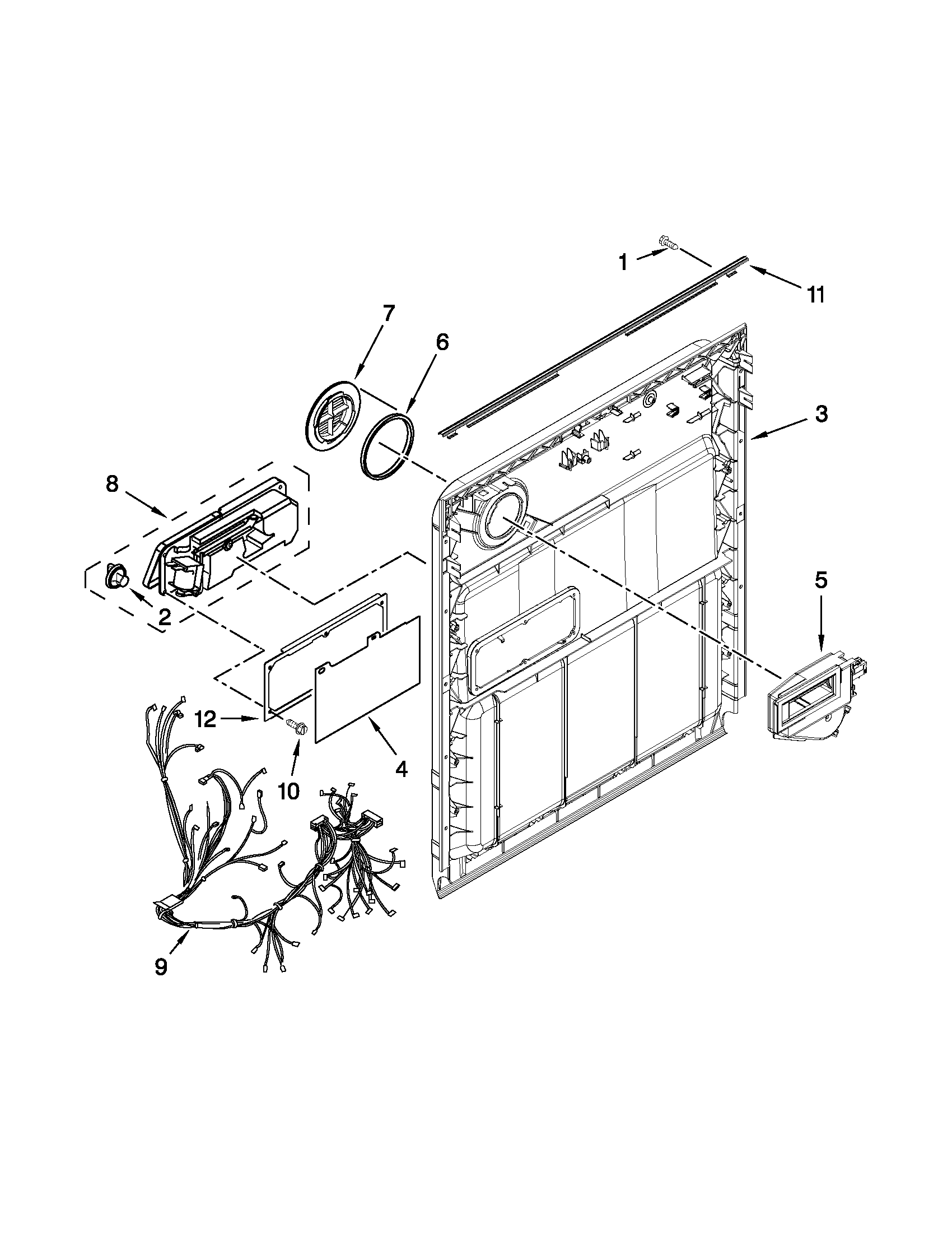 whirlpool dishwasher wdt710paym5
