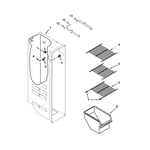Whirlpool 7WRS22FDBW00 side-by-side refrigerator parts | Sears PartsDirect