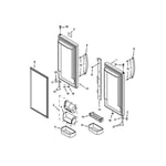 KitchenAid KBFS25EVMS0 bottom-mount refrigerator parts ...