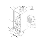 Looking for Whirlpool model WRB329DMBW00 bottom-mount refrigerator