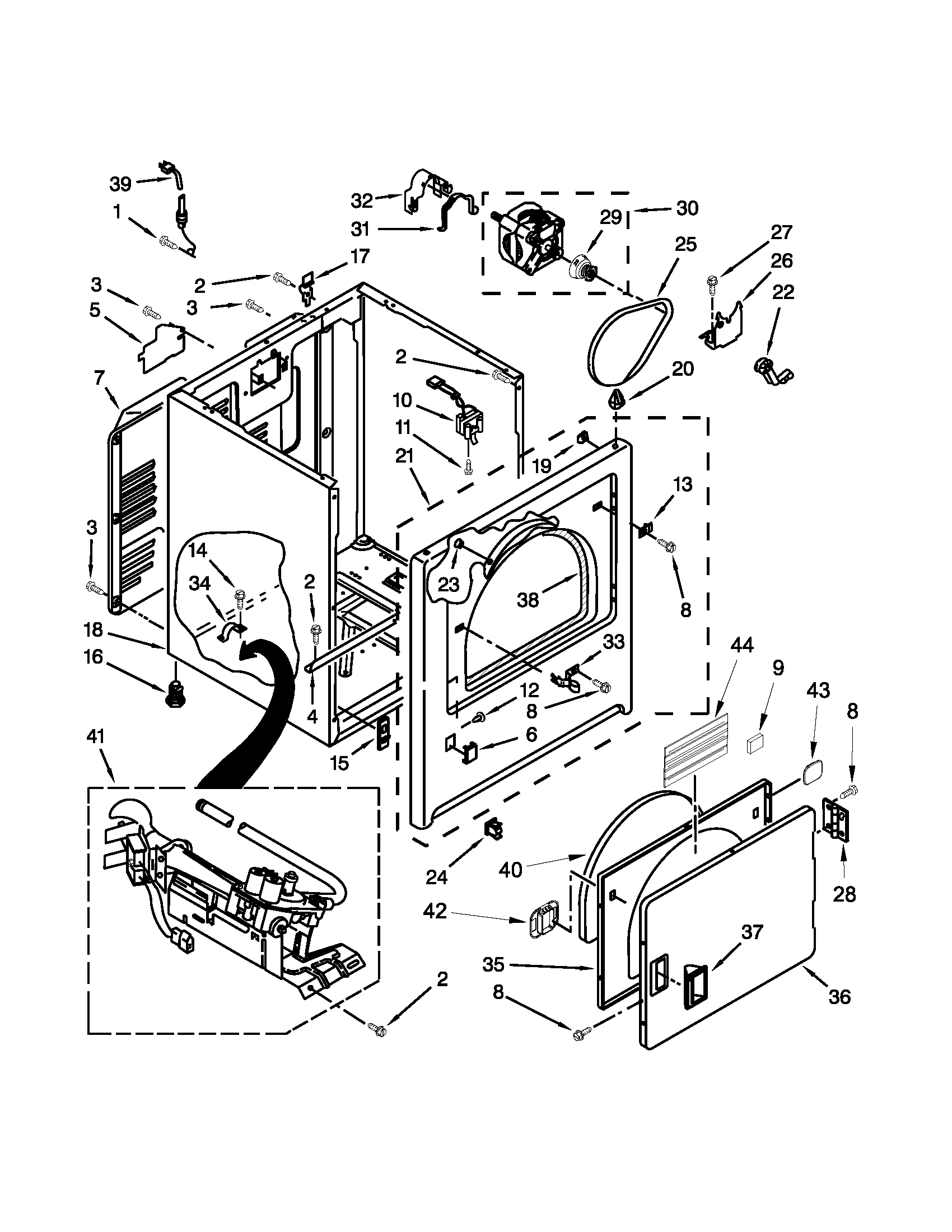 Roper Dryer Parts Diagram