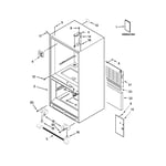 KitchenAid KRBX109EWH00 bottom-mount refrigerator parts ...