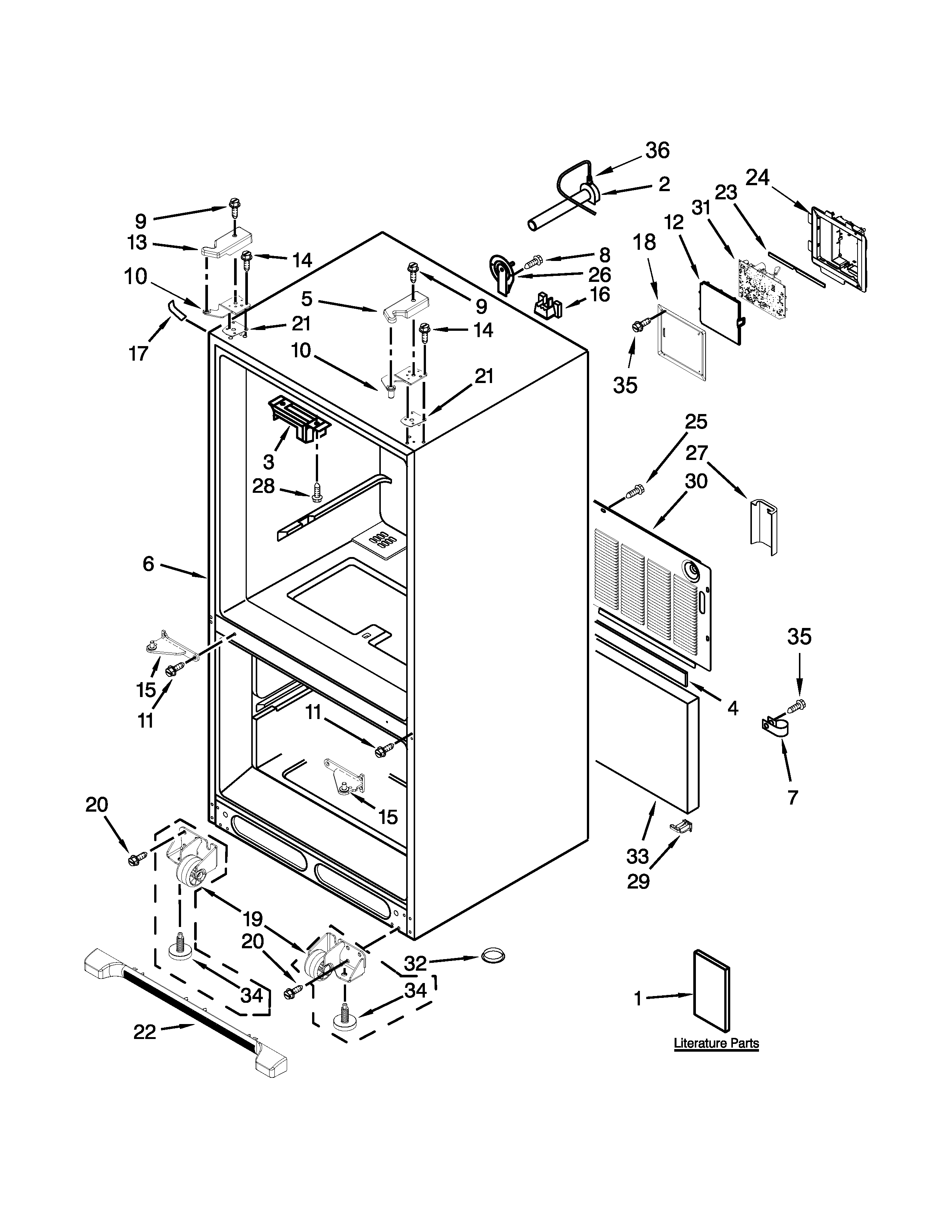 Kitchenaid Refrigerator Parts List Besto Blog   W1507125 00002 