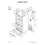 KitchenAid KRFC300EBS00 bottom-mount refrigerator parts ...