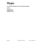 Whirlpool WFG540H0ES1 gas range parts | Sears PartsDirect