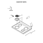 Whirlpool WFC310S0EW0 electric range parts | Sears PartsDirect