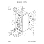 KitchenAid KRMF706ESS00 bottom-mount refrigerator parts ...