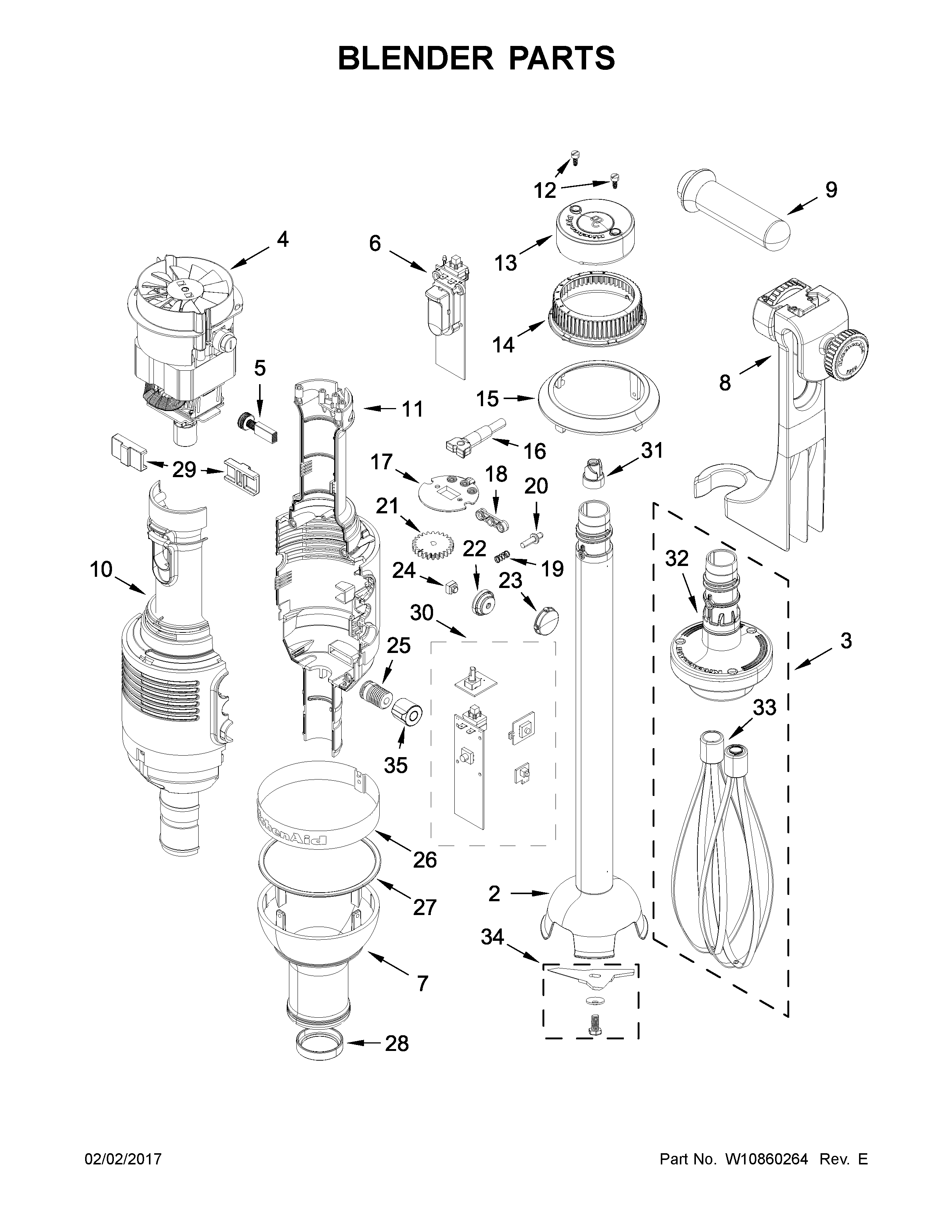 Kitchenaid Immersion Blender Repair Parts Review Home Co