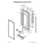 KitchenAid KBFN506ESS00 bottom-mount refrigerator parts ...