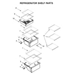 Whirlpool WRS321SDHZ01 side-by-side refrigerator parts | Sears PartsDirect