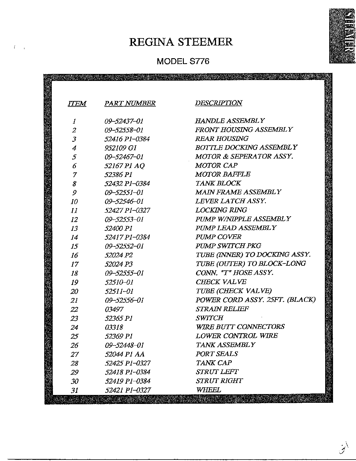 Regina Steemer Carpet Cleaner Manual - Carpet Vidalondon