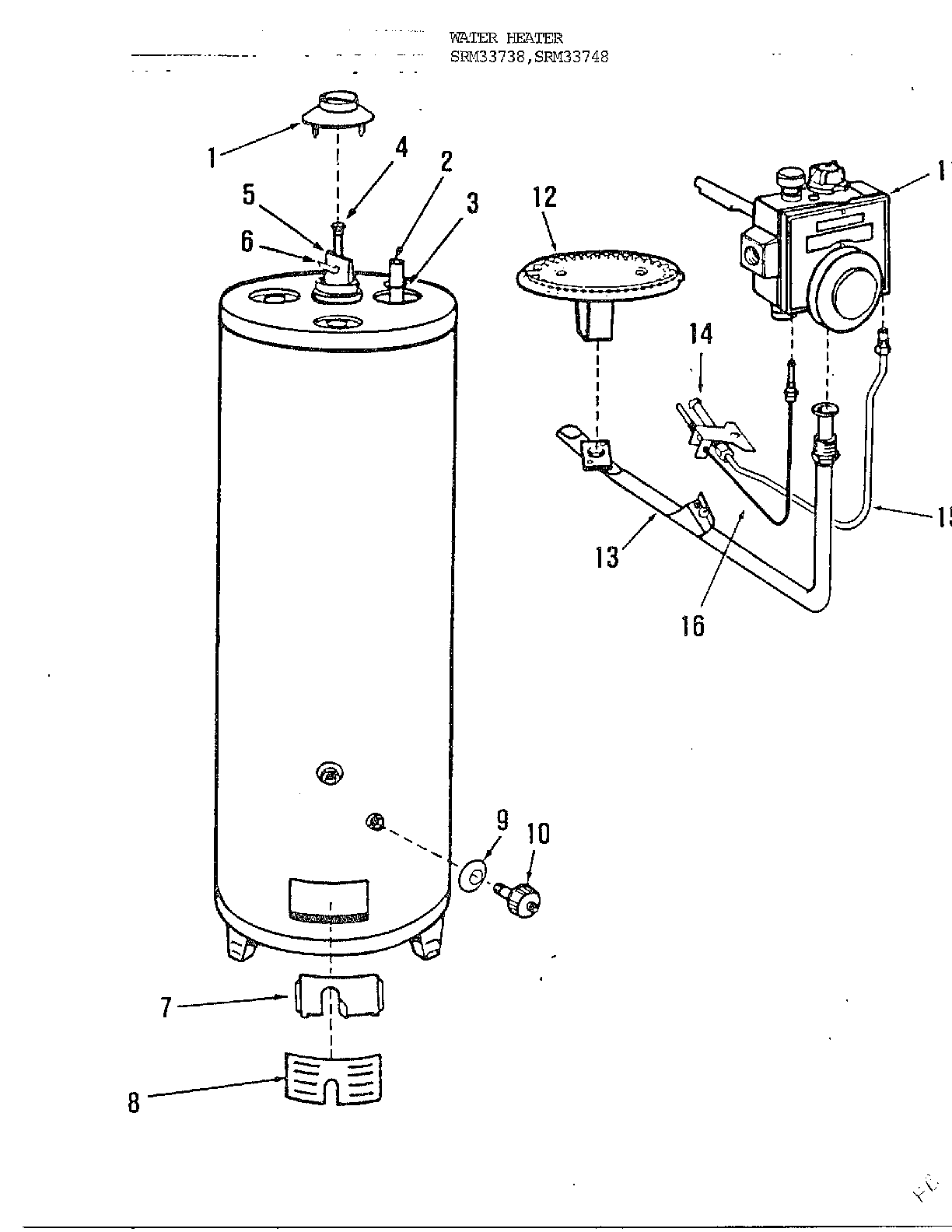 Rheem Water Heater Parts Diagram Free Wiring Diagram