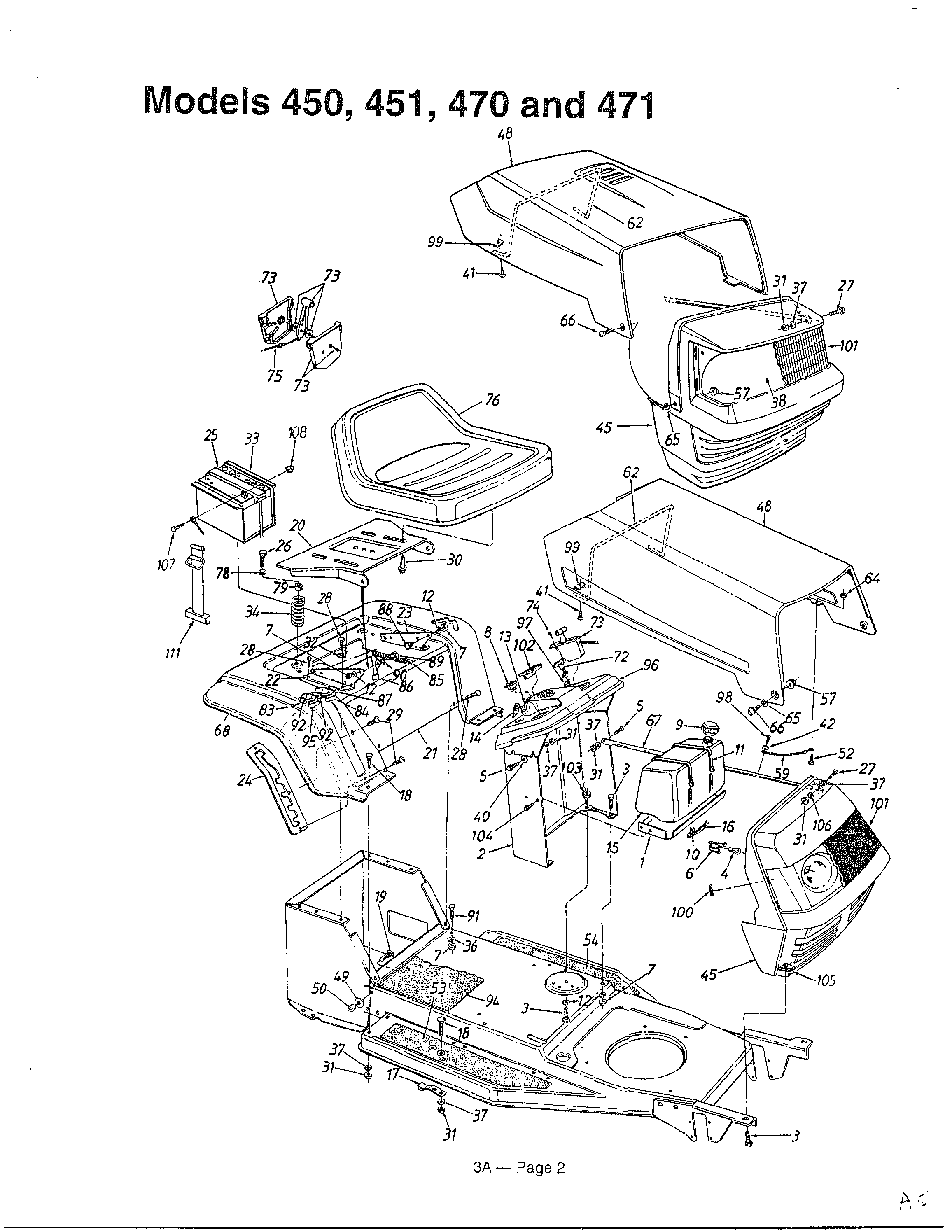 Model # 136E450F000 Mtd Lawn tractor   Electrical (18 parts)