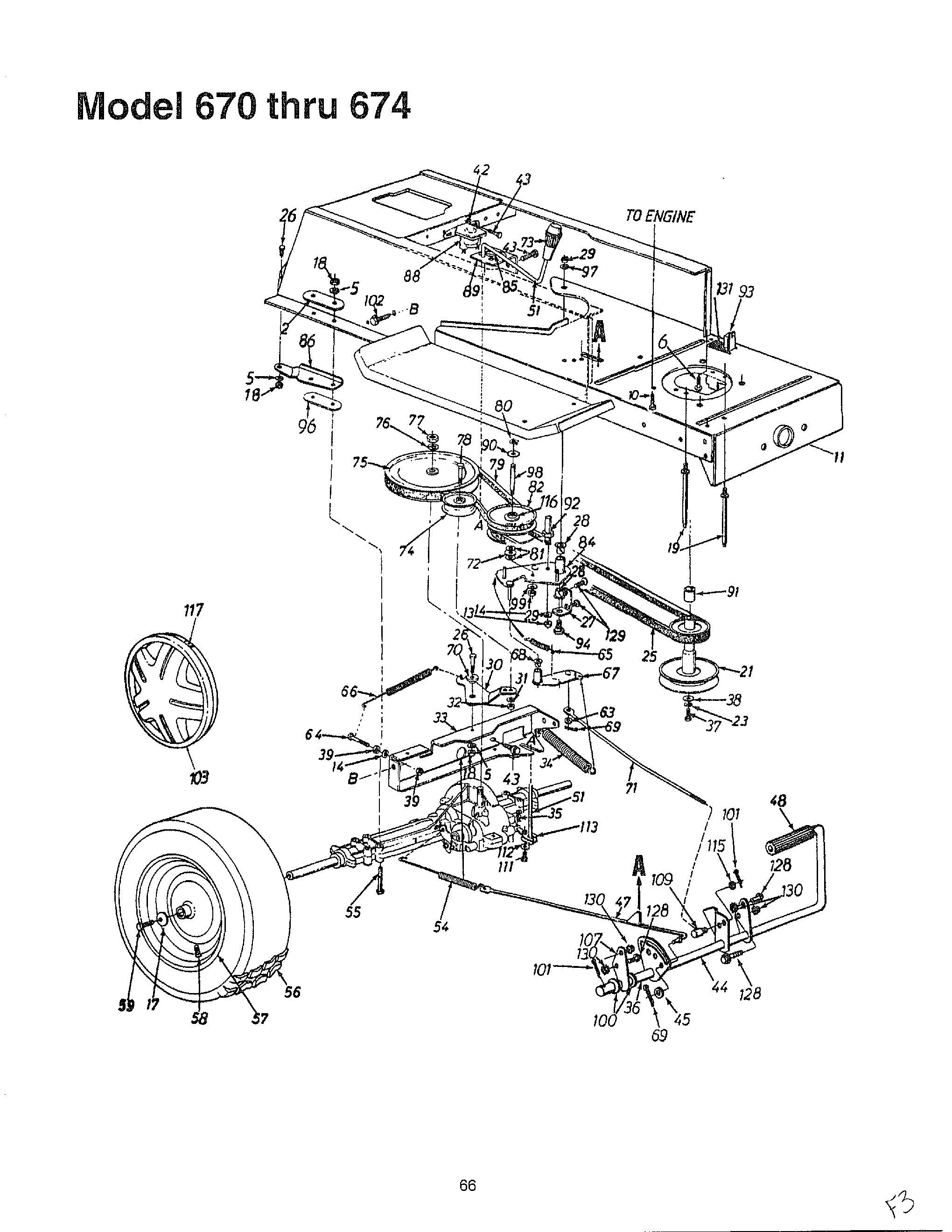 Yardman riding lawn mower belt diagram