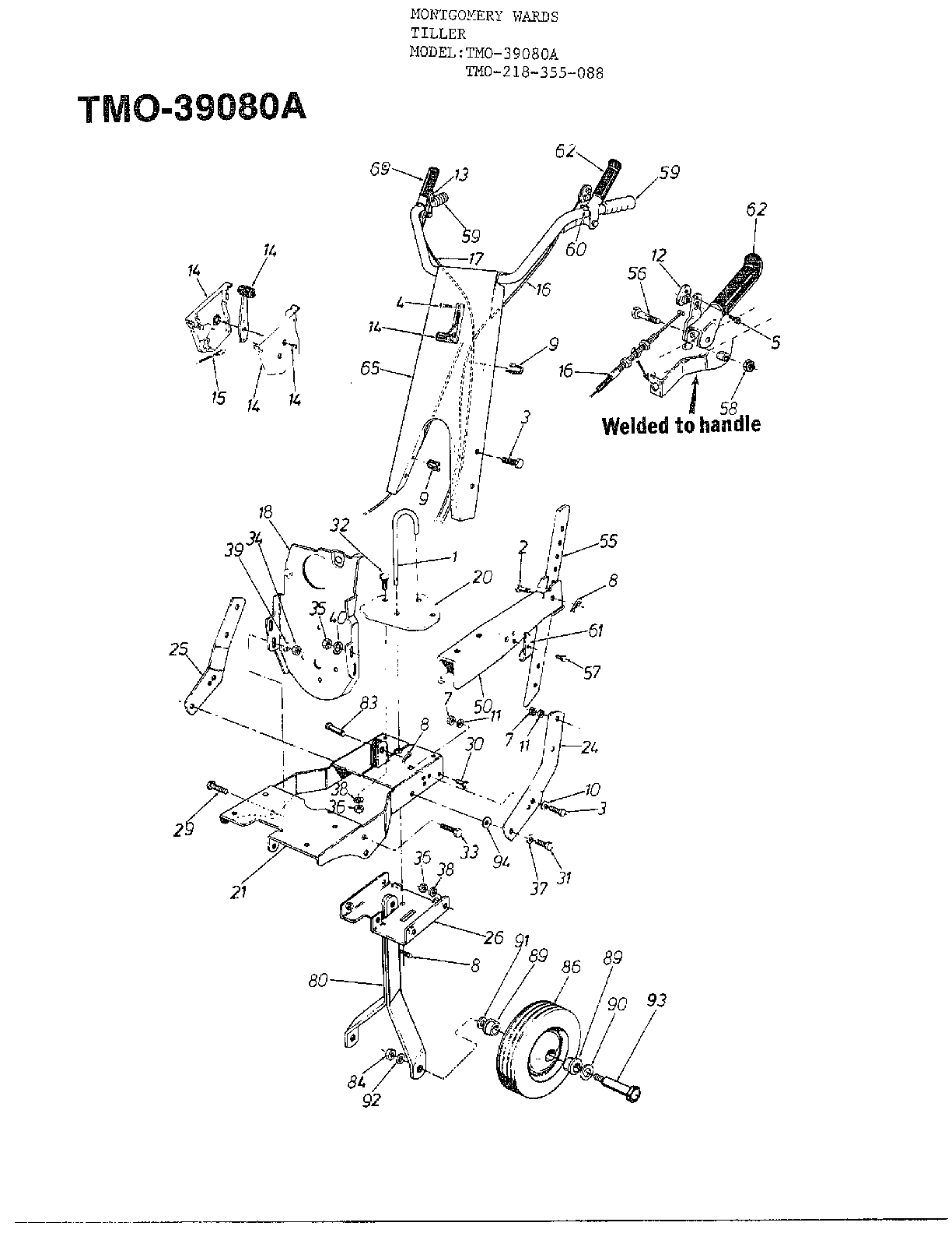 MTD Rear Tine Tiller 5hp front tine tiller Parts