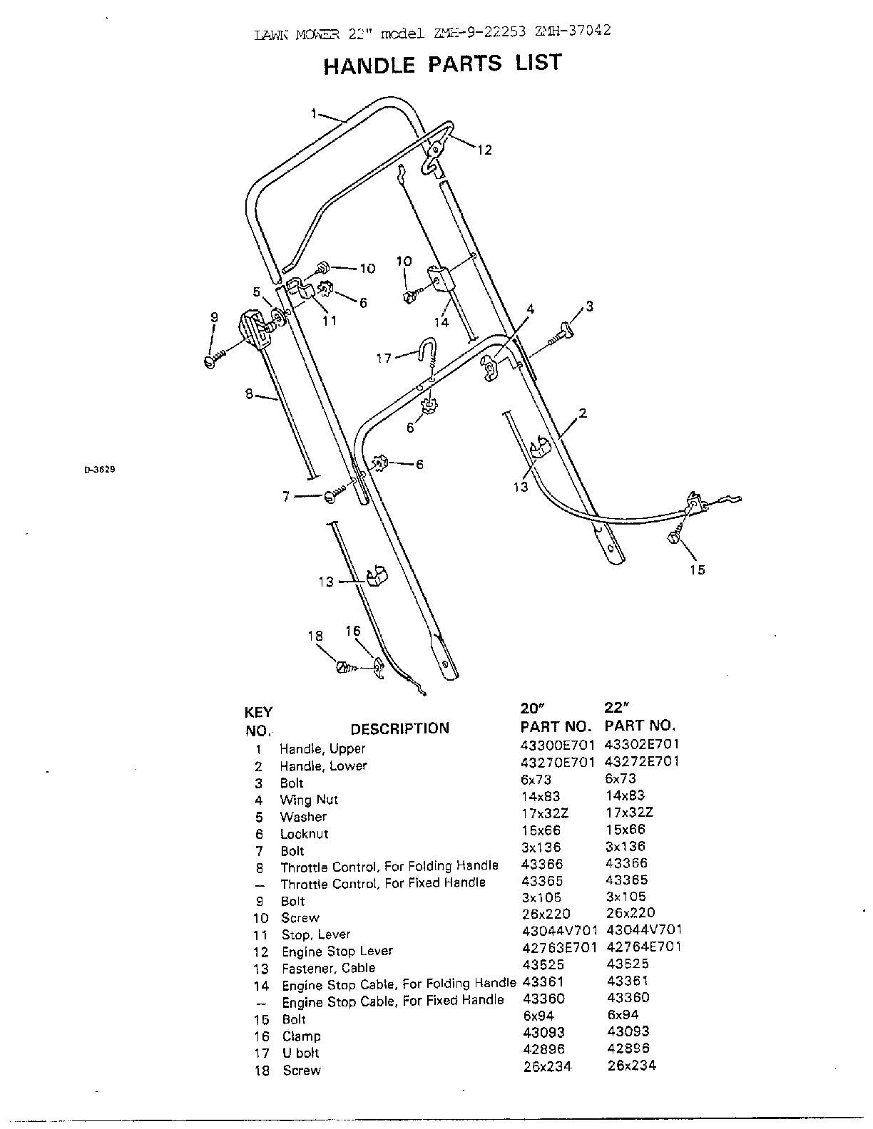 Lawn Mower Parts Diagram