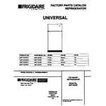 Looking for Universal/Multiflex (Frigidaire) model MRT12CREW1 top-mount