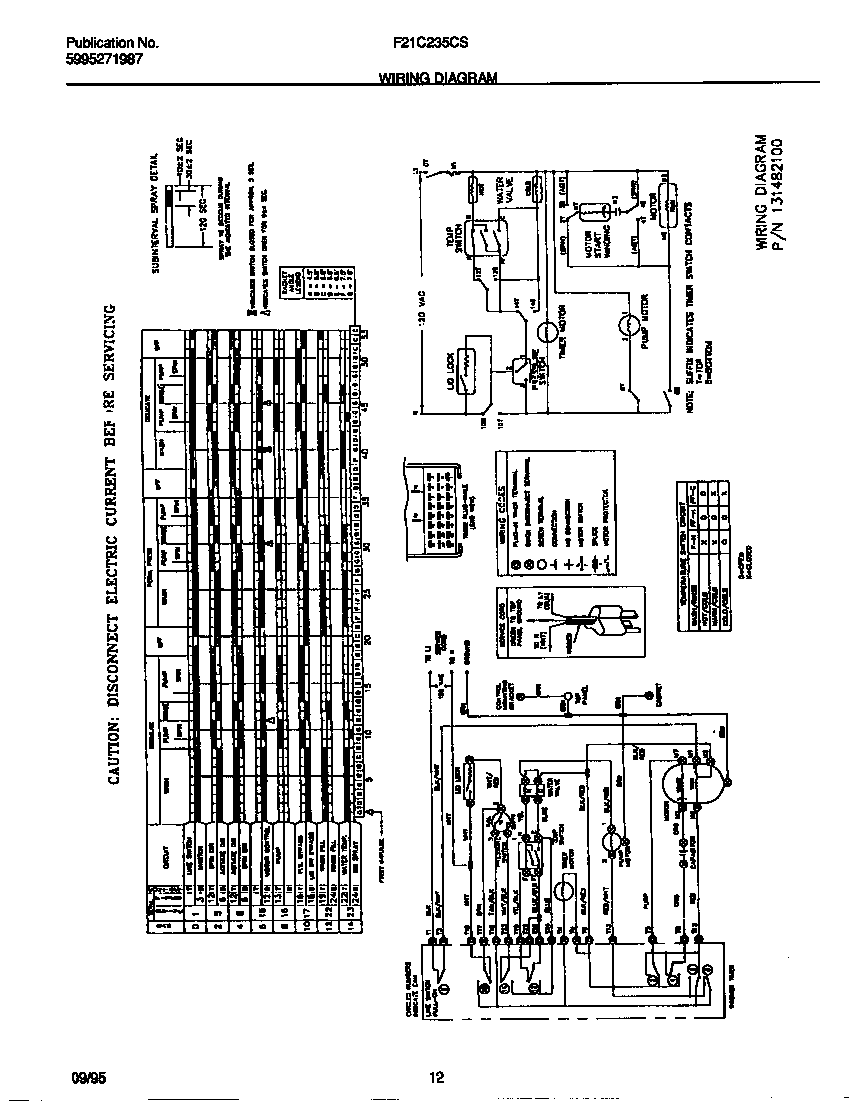 Wiring Diagram For 13175900 Washer Motor