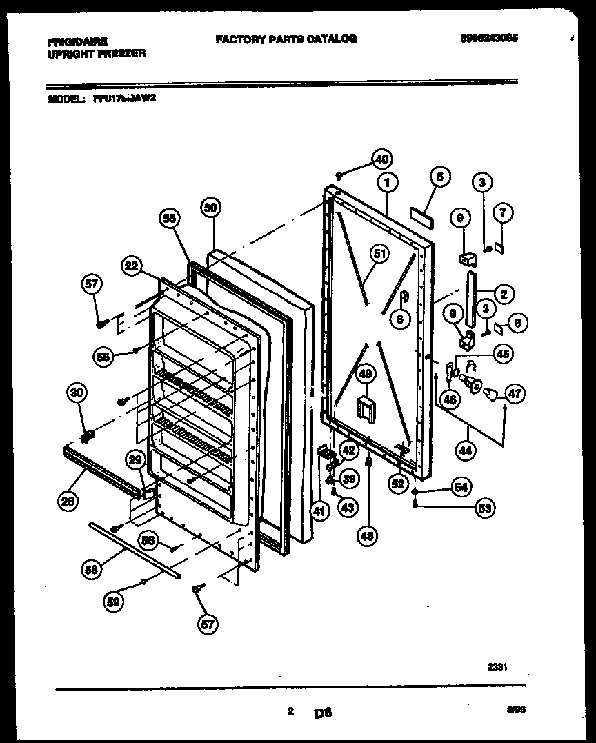 Frigidaire Upright Freezer Ufpf101lz1 Ereplacementparts Com