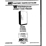 White-Westinghouse FU019ARW5 upright freezer parts | Sears PartsDirect