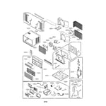 LG LWHD1800R room air conditioner parts | Sears PartsDirect