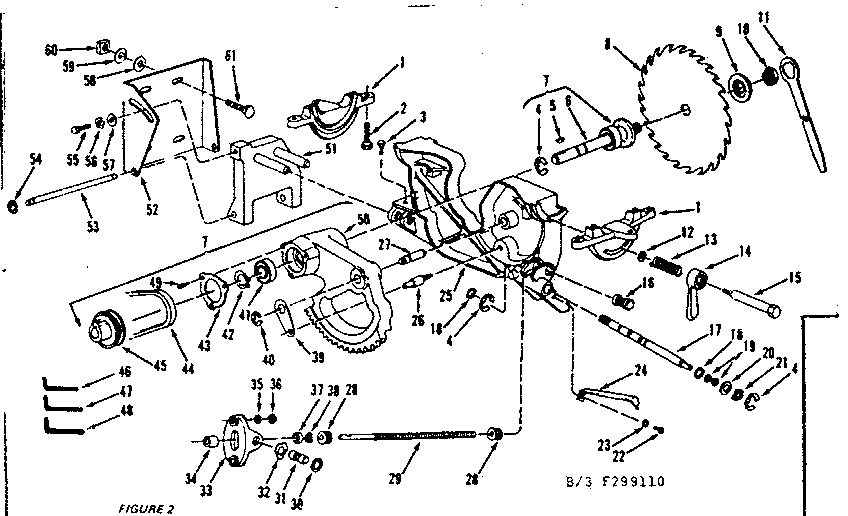 Craftsman model 113299110 saw genuine parts