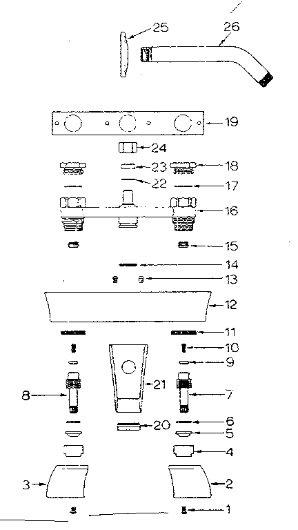 Sears model 33020041 faucet genuine parts