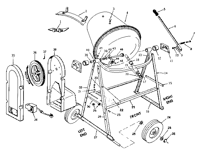 Craftsman model 71375751 mixer- hand genuine parts