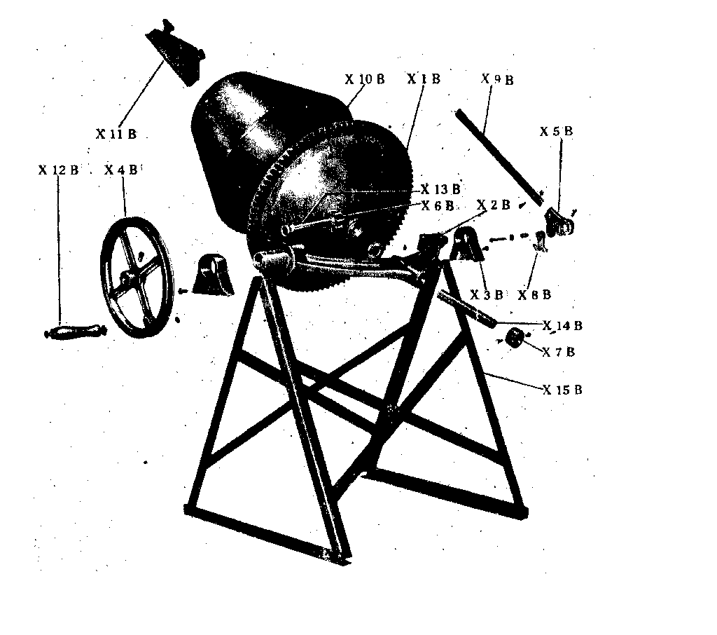 Cement Mixer Parts Diagram