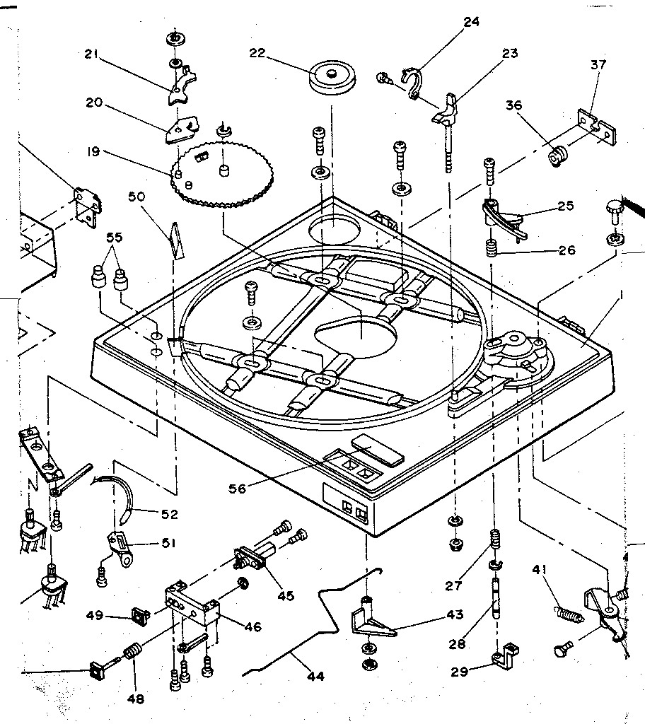 Jandy-Lxi model 56497970050 turntable genuine parts