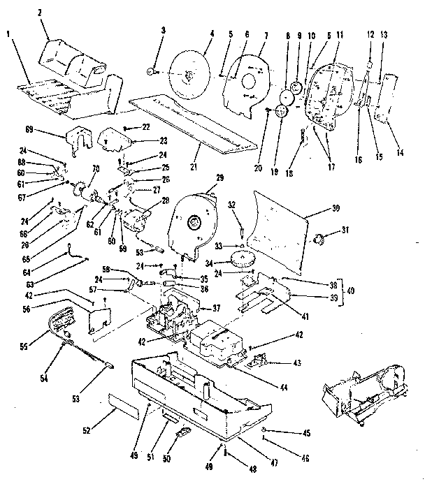 Kenmore model 4779 kitchen equipment genuine parts