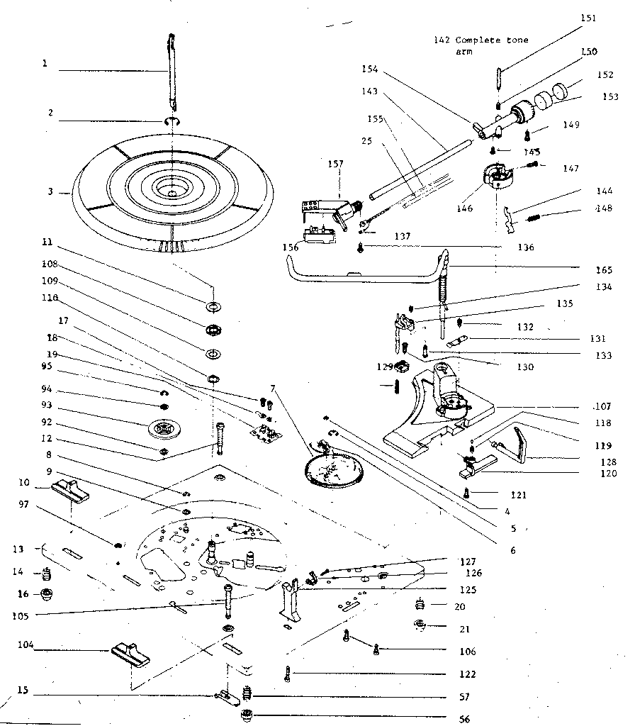 Bsr Model 26cx Turntable Genuine Parts