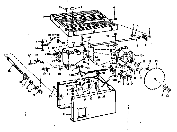 craftsman table saw motor wiring diagram  | 736 x 516