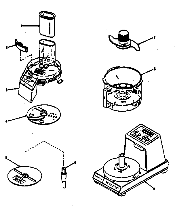 Kenmore model 400696900 food processor genuine parts