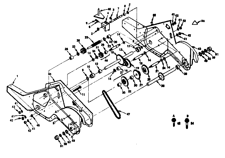 Craftsman Rear Tine Tiller Parts Diagram 9959