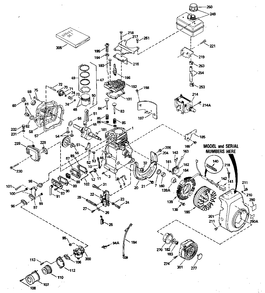 TECUMSEH ENGINE Parts | Model hs40-55580k | Sears PartsDirect